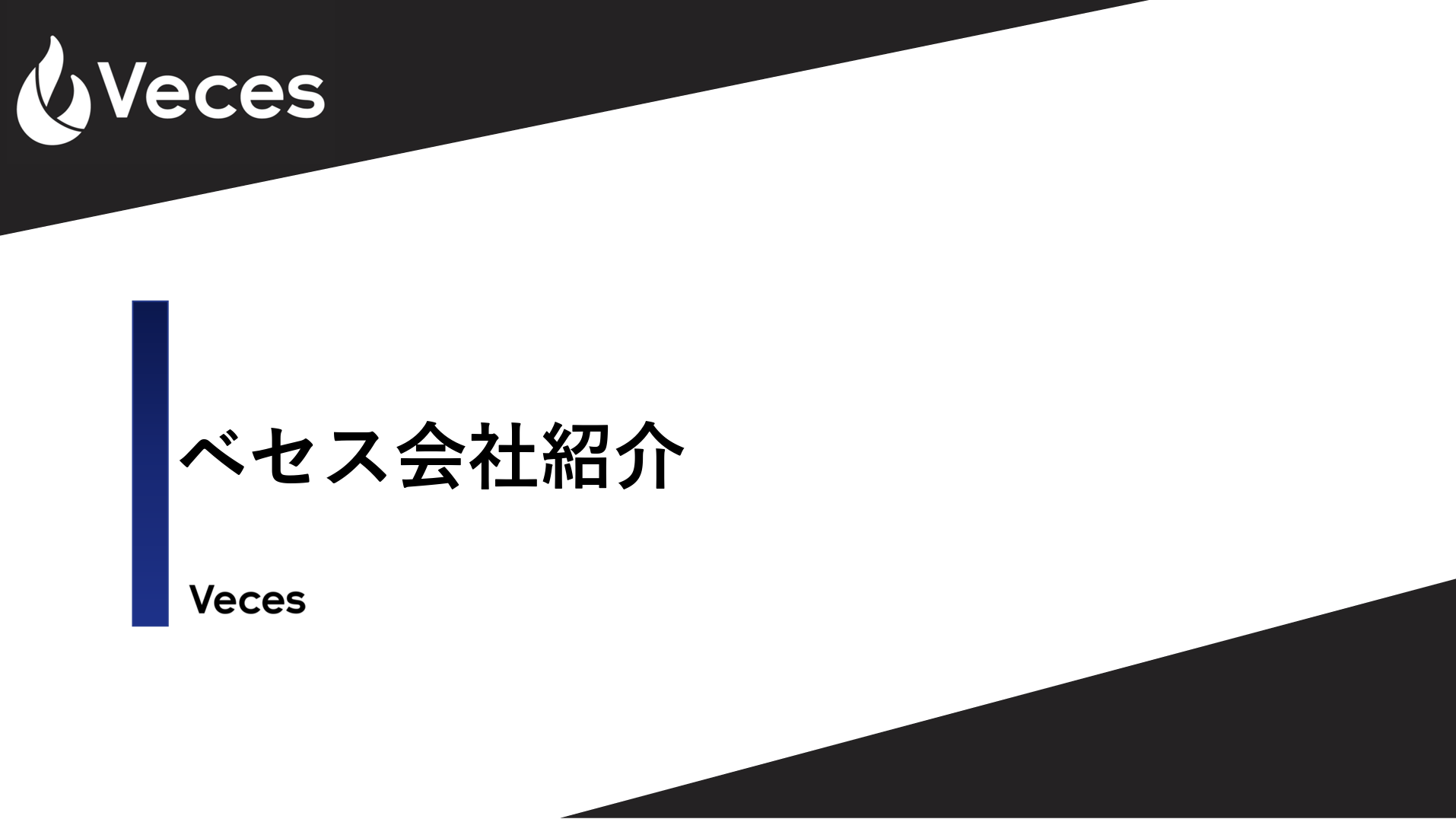 株式会社Vecesの会社案内表紙